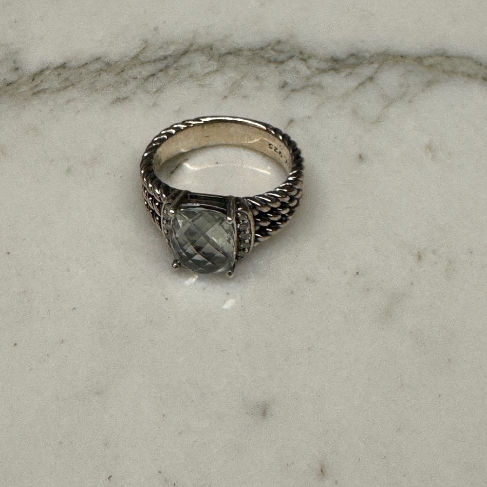 David Yurman light green ring